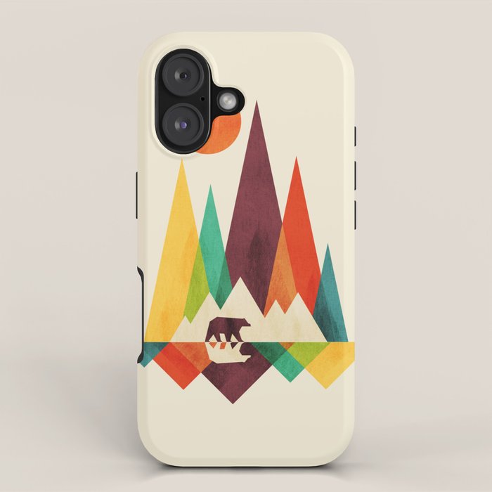 Bear In Whimsical Wild iPhone Case Gallery Image 1