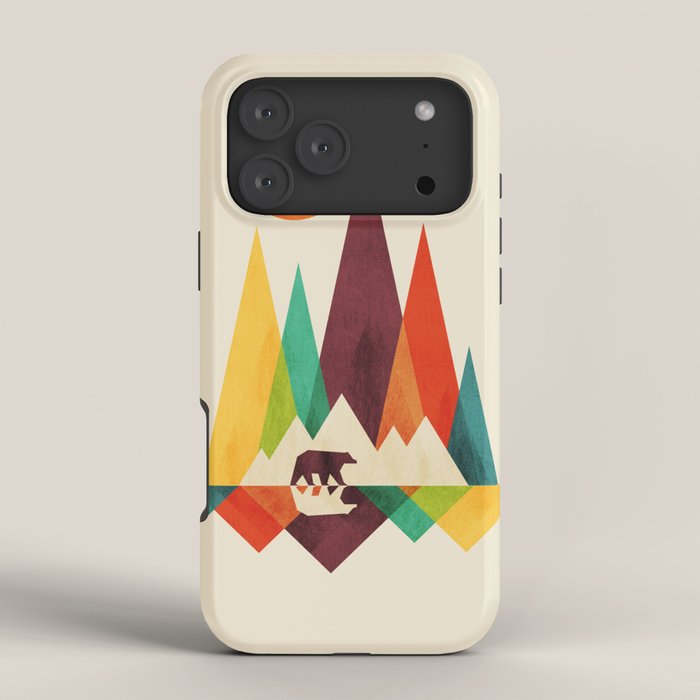 Bear In Whimsical Wild iPhone Case Gallery Image 4