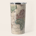 Vintage Map of The World (1833) Travel Mug Gallery Image 1