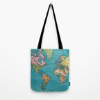 Vintage Map of The World (1897) Tote Bag Gallery Image 2
