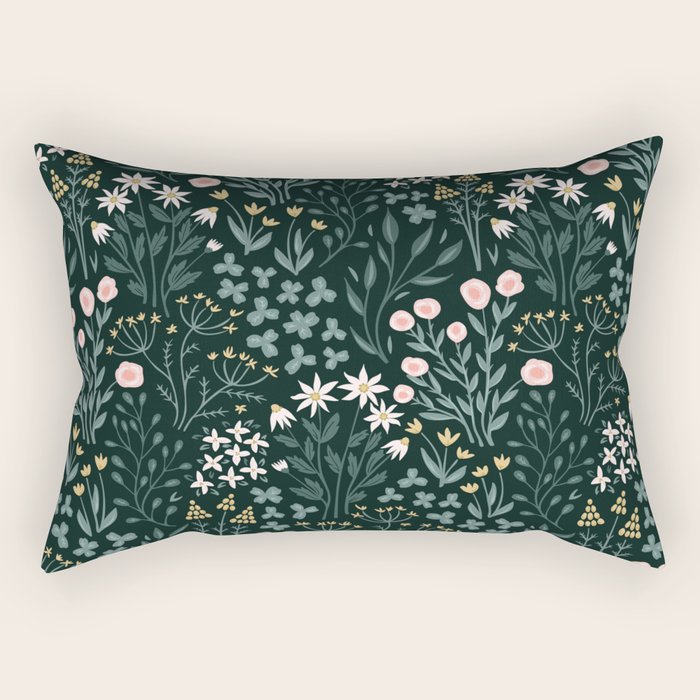 Wildflower Fields Rectangular Pillow Gallery Image 1