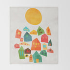 Looking at the same sun Throw Blanket Gallery Image 2