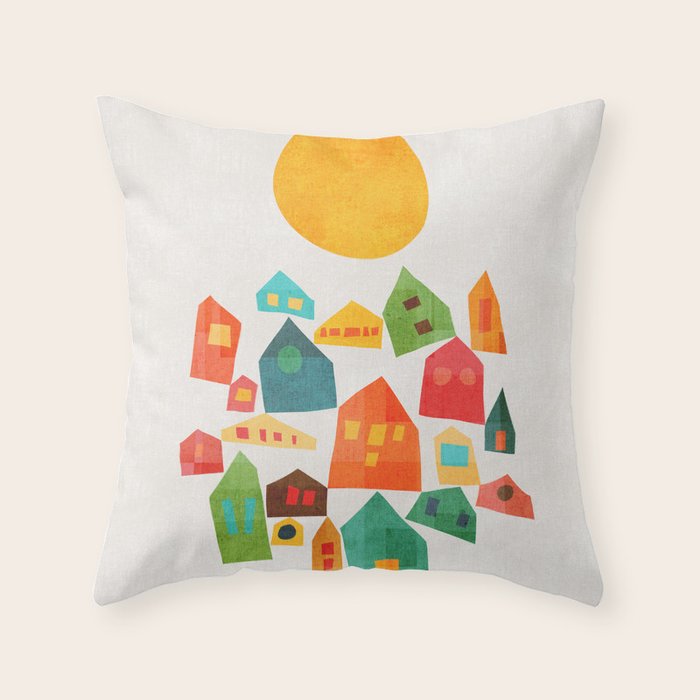 Looking at the same sun Throw Pillow Gallery Image 6