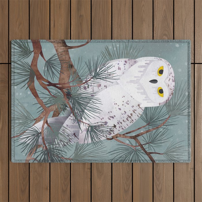 Snowy Outdoor Rug Gallery Image 1