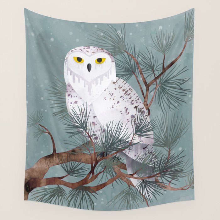 Snowy Wall Tapestry Gallery Image 4