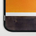 Minimalist Mid Century Modern Color Block Pop Art Rothko Inspired Golden Yellow Black Squares Laptop Sleeve Gallery Image 3