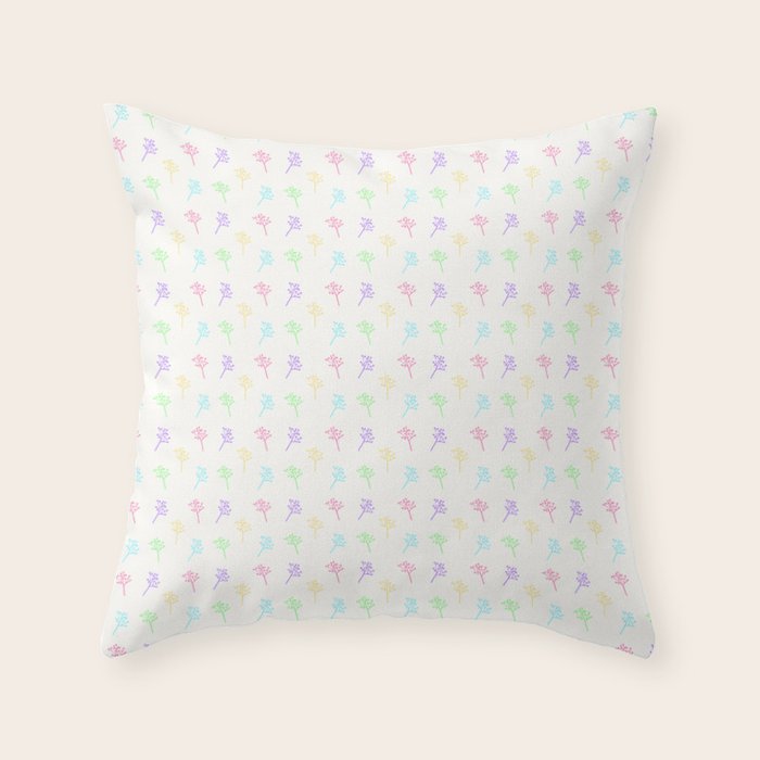 Colorful Joshua Trees Throw Pillow Gallery Image 6