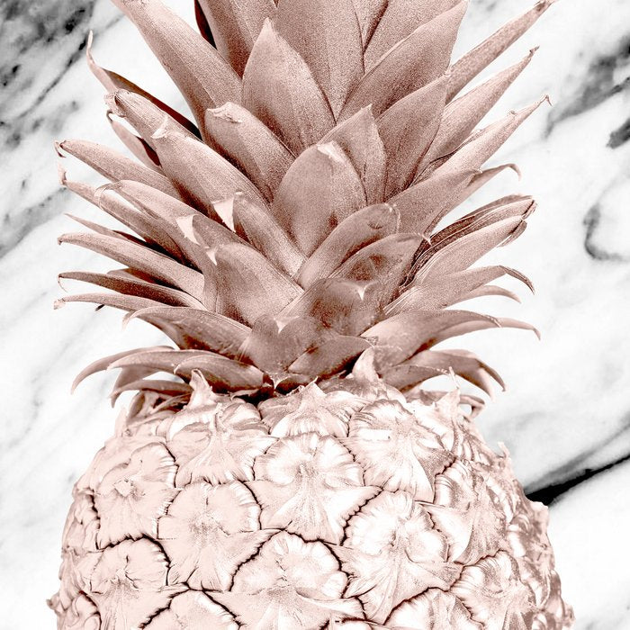Rose Gold Pineapple on Black and White Marble Coffee Mug Gallery Image 2