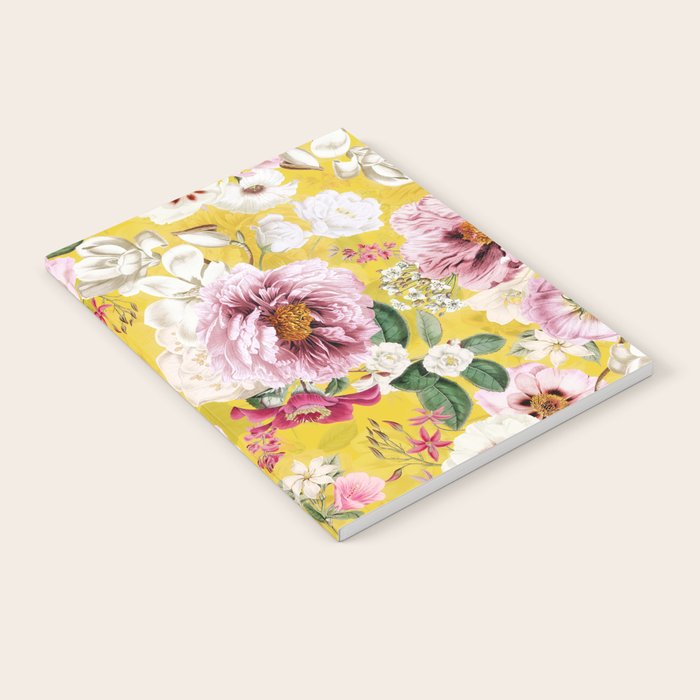 Vintage & Shabby Chic - Colorful Spring Flower Peony Botanical Garden Notebook Gallery Image 2