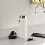 Moment under the coast palm tree Water Bottle Gallery Image 4