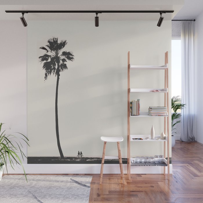 Moment under the coast palm tree Wall Mural Gallery Image 1