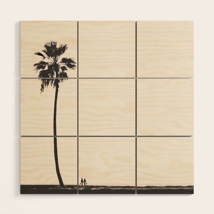 Moment under the coast palm tree Wood Wall Art Gallery Image 1