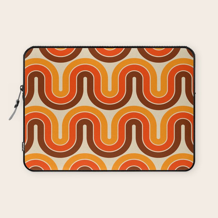 70s Retro Vintage Style 821 Autumn Laptop Sleeve Gallery Image 1