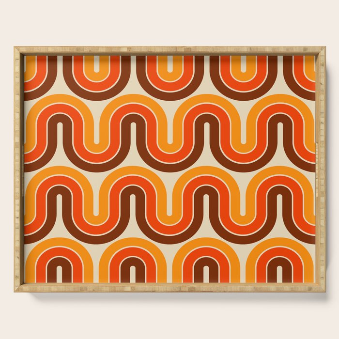 70s Retro Vintage Style 821 Autumn Serving Tray Gallery Image 1