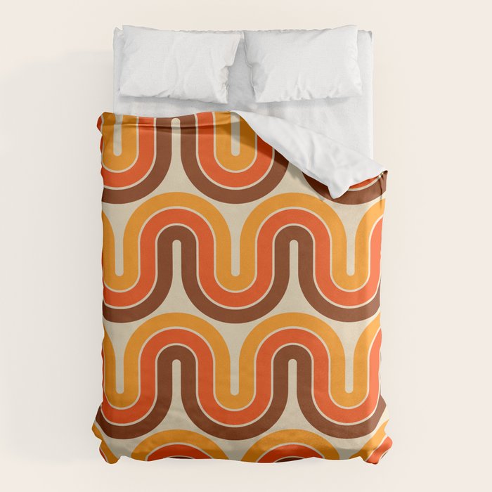 70s Retro Vintage Style 821 Autumn Duvet Cover Gallery Image 6