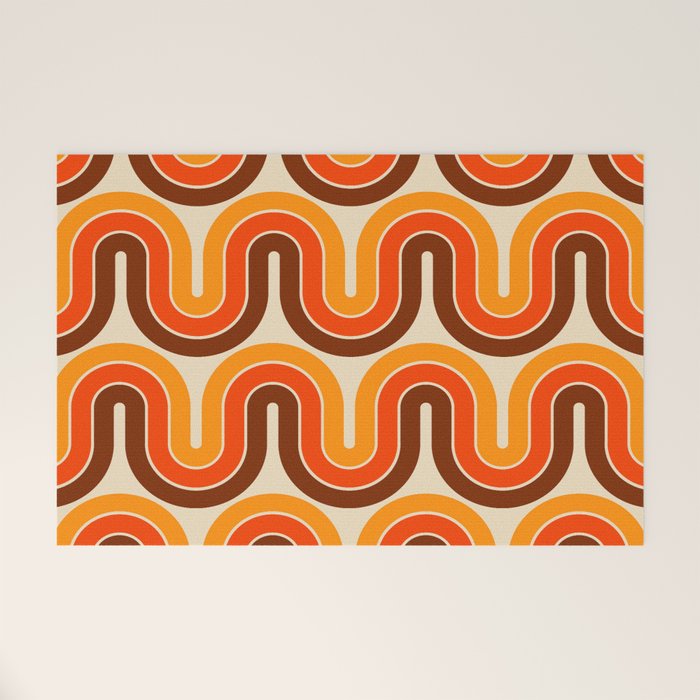 70s Retro Vintage Style 821 Autumn Welcome Mat Gallery Image 1