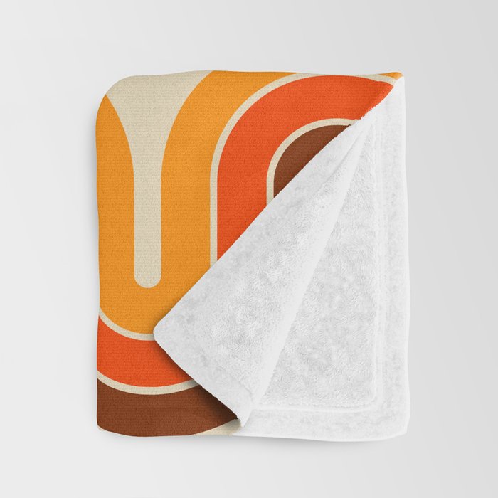 70s Retro Vintage Style 821 Autumn Throw Blanket Gallery Image 3