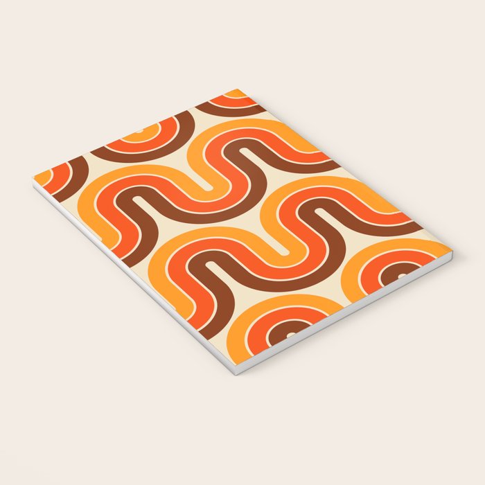 70s Retro Vintage Style 821 Autumn Notebook Gallery Image 3