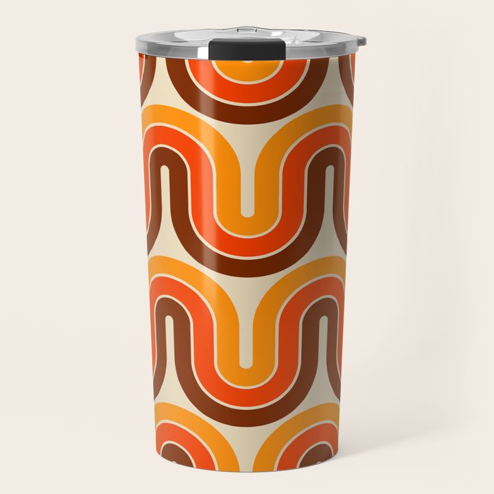 70s Retro Vintage Style 821 Autumn Travel Mug Gallery Image 1