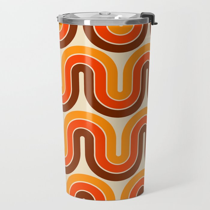 70s Retro Vintage Style 821 Autumn Travel Mug Gallery Image 2