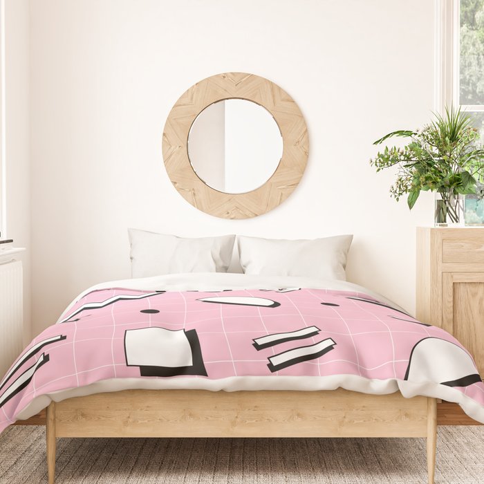Memphis pattern 70 - 80s / 90s Retro Duvet Cover Gallery Image 3