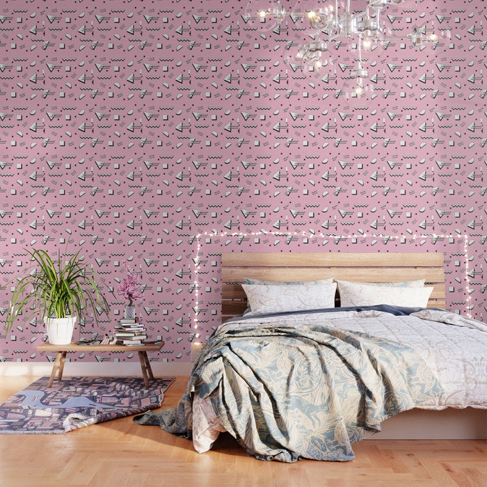 Memphis pattern 70 - 80s / 90s Retro Wallpaper Gallery Image 3