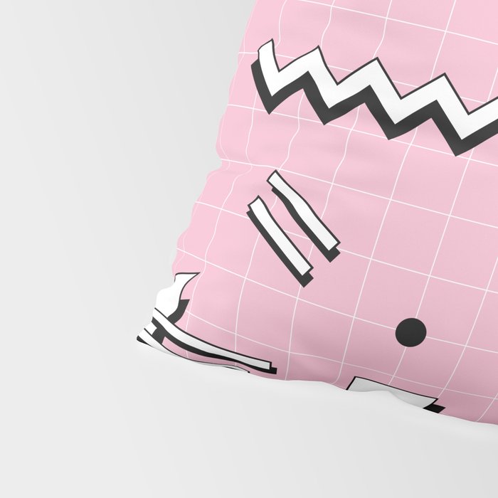 Memphis pattern 70 - 80s / 90s Retro Pillow Sham Gallery Image 4