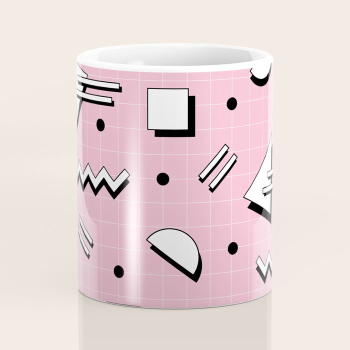 Memphis pattern 70 - 80s / 90s Retro Coffee Mug Gallery Image 4