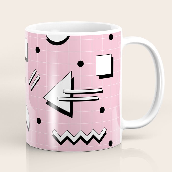 Memphis pattern 70 - 80s / 90s Retro Coffee Mug Gallery Image 1