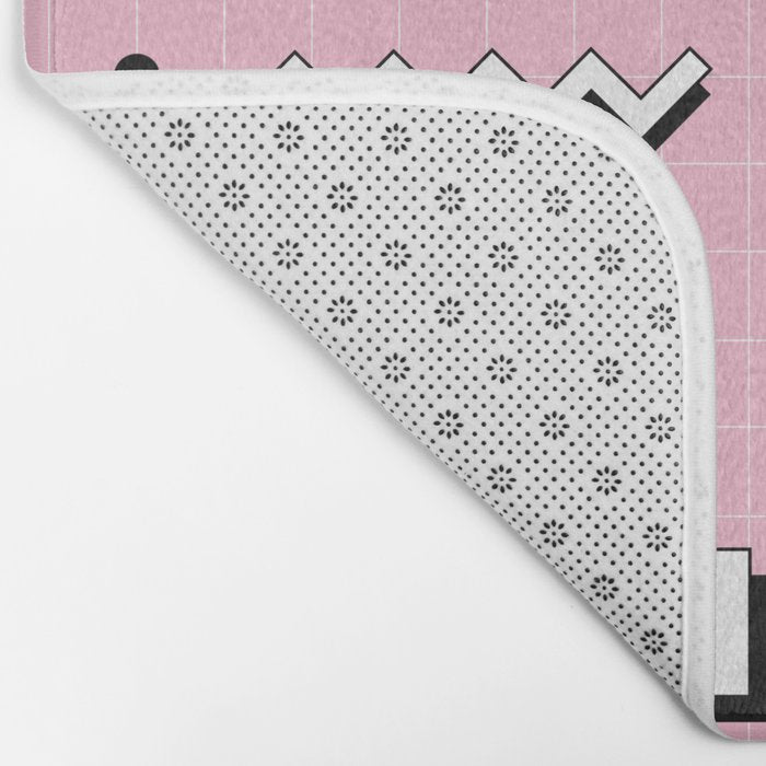Memphis pattern 70 - 80s / 90s Retro Bath Mat Gallery Image 2