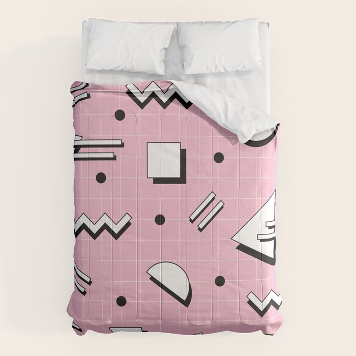 Memphis pattern 70 - 80s / 90s Retro Comforter Gallery Image 6