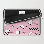 Memphis pattern 70 - 80s / 90s Retro Laptop Sleeve Gallery Image 2