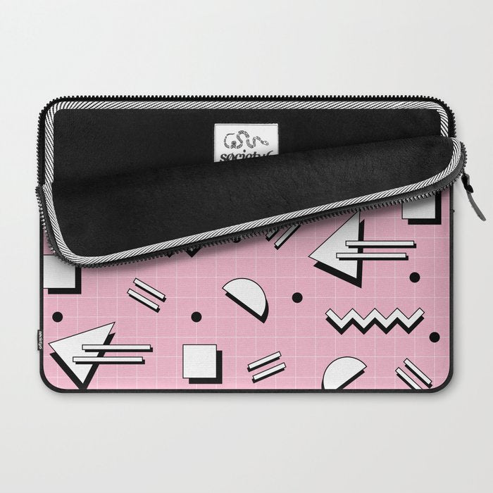 Memphis pattern 70 - 80s / 90s Retro Laptop Sleeve Gallery Image 2