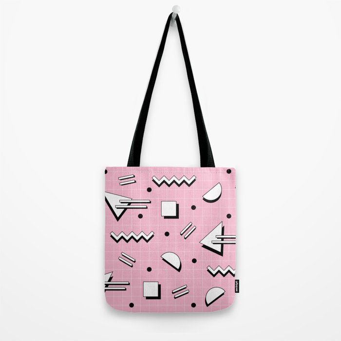 Memphis pattern 70 - 80s / 90s Retro Tote Bag Gallery Image 2