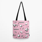 Memphis pattern 70 - 80s / 90s Retro Tote Bag Gallery Image 2