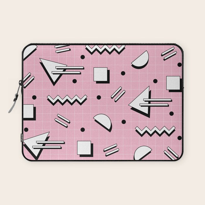 Memphis pattern 70 - 80s / 90s Retro Laptop Sleeve Gallery Image 1
