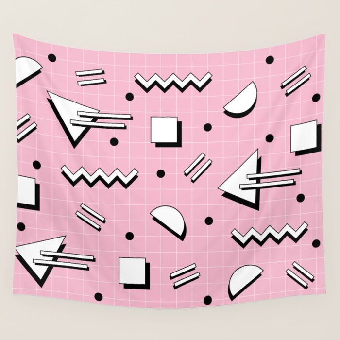 Memphis pattern 70 - 80s / 90s Retro Wall Tapestry Gallery Image 4
