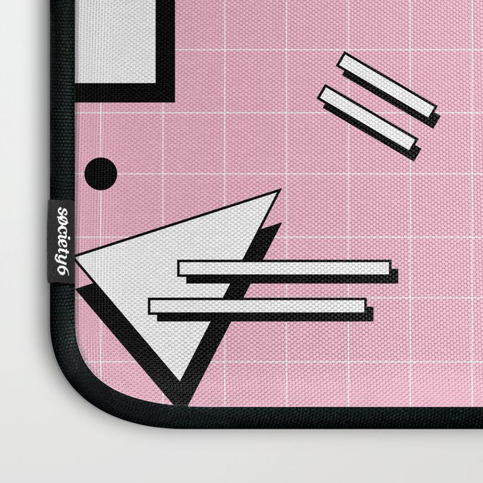 Memphis pattern 70 - 80s / 90s Retro Laptop Sleeve Gallery Image 3