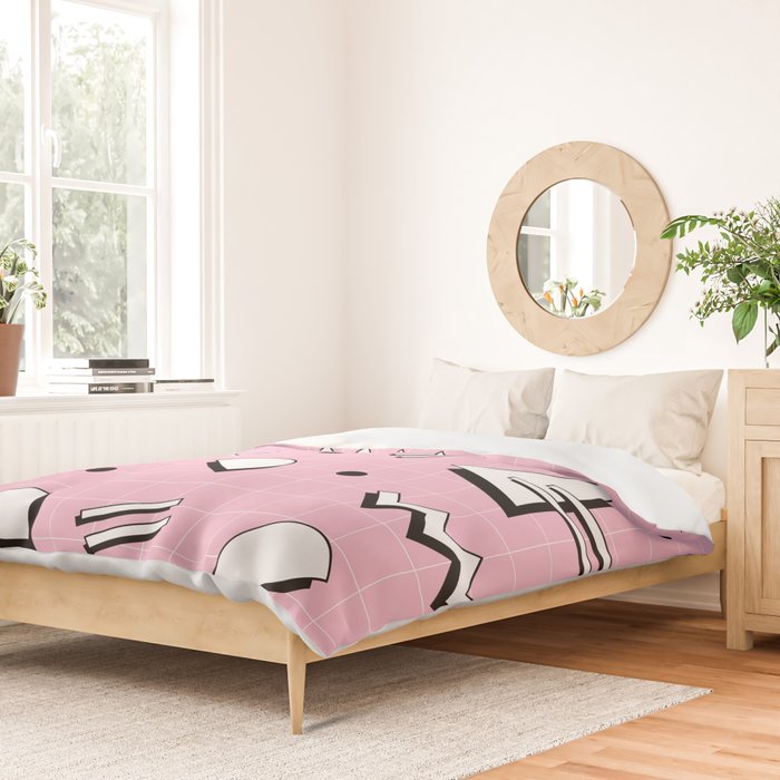 Memphis pattern 70 - 80s / 90s Retro Duvet Cover Gallery Image 2