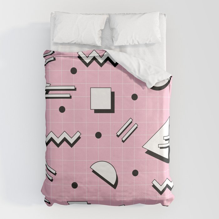 Memphis pattern 70 - 80s / 90s Retro Duvet Cover Gallery Image 6