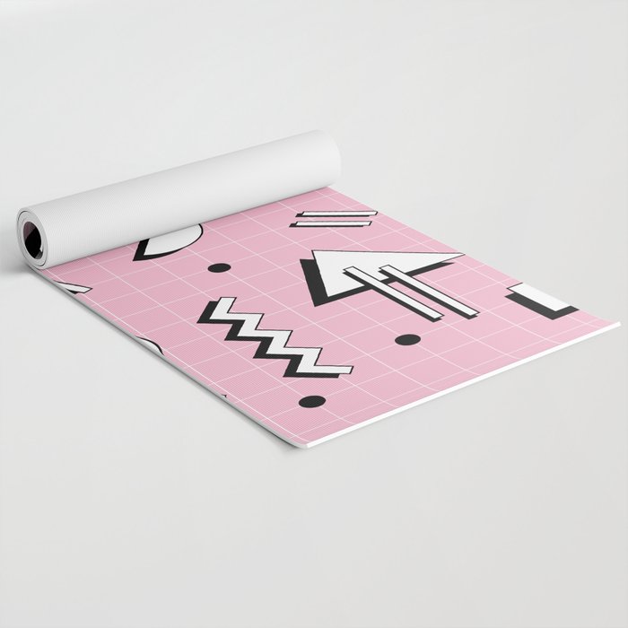 Memphis pattern 70 - 80s / 90s Retro Yoga Mat Gallery Image 2