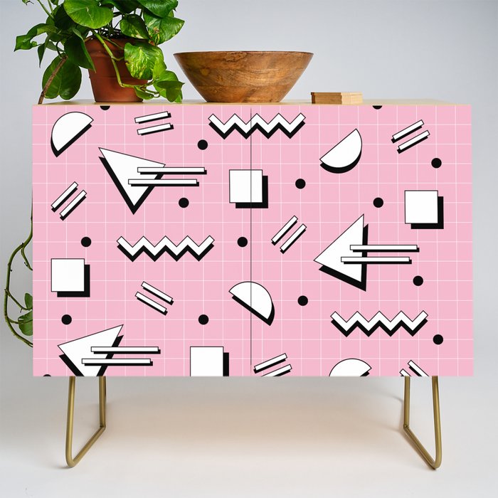 Memphis pattern 70 - 80s / 90s Retro Credenza Gallery Image 1