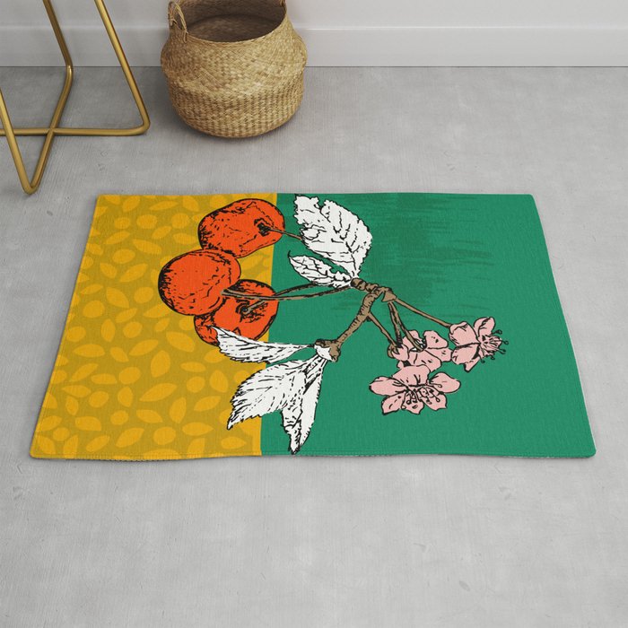 Super fruits - Cherry for Passion and love Rug Gallery Image 1