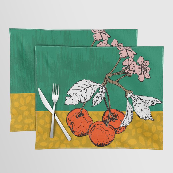 Super fruits - Cherry for Passion and love Placemat Gallery Image 1