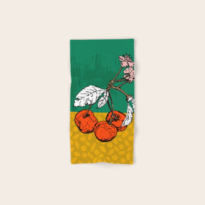 Super fruits - Cherry for Passion and love Bath Towel Gallery Image 1