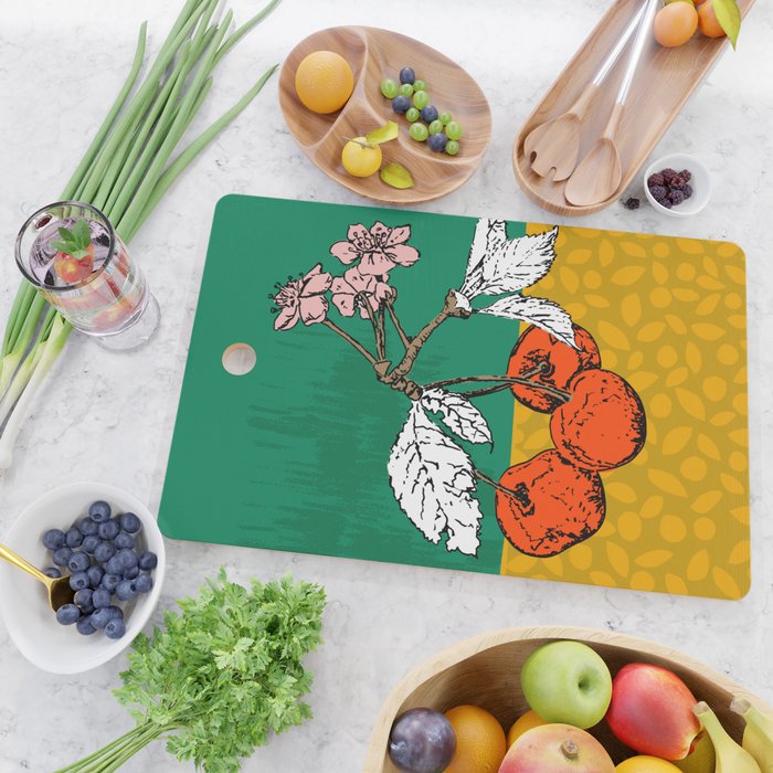 Super fruits - Cherry for Passion and love Cutting Board Gallery Image 2
