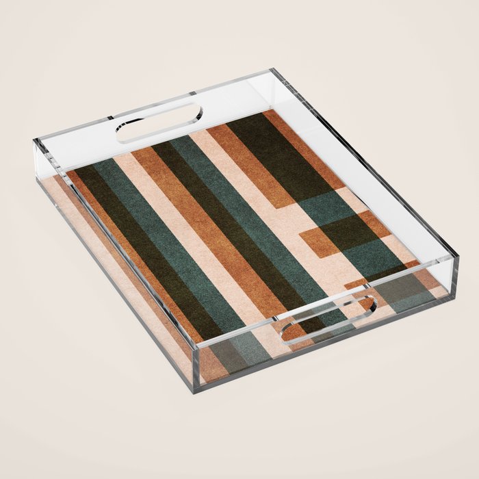 ABSTRACT ALPHABET / Decorative L Acrylic Tray Gallery Image 1