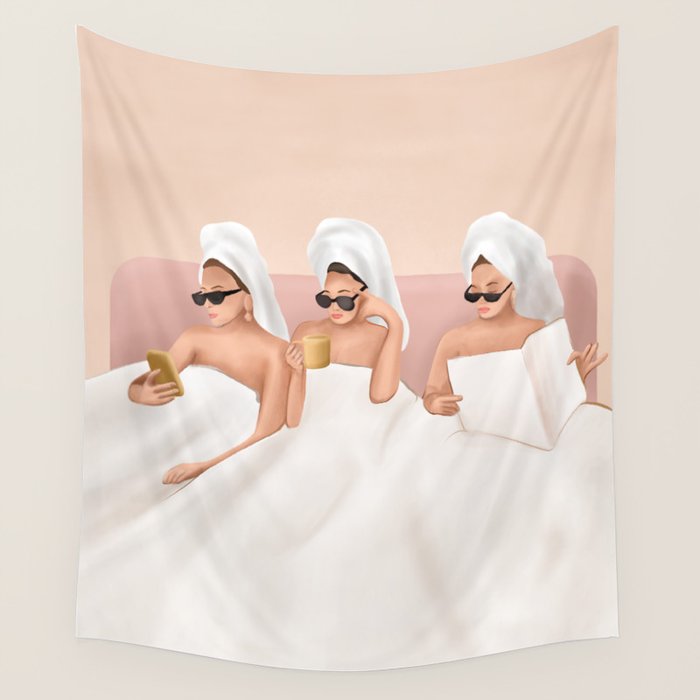 Good Friendly Morning Wall Tapestry Gallery Image 4