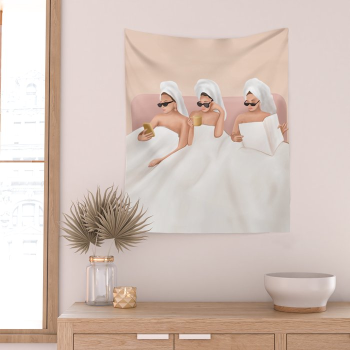 Good Friendly Morning Wall Tapestry Gallery Image 2