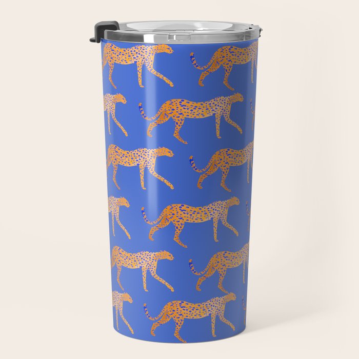 Leopard - Orange Travel Mug Gallery Image 3